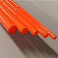 COATED TUBES : Orange 15mm dia. 5ft long